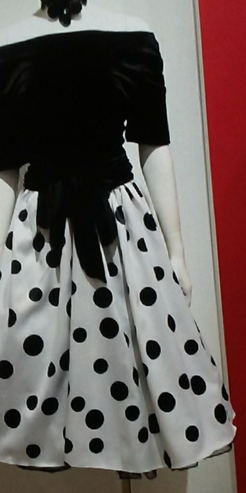 Dress V velvet bodice dress - Picture 2 of 10